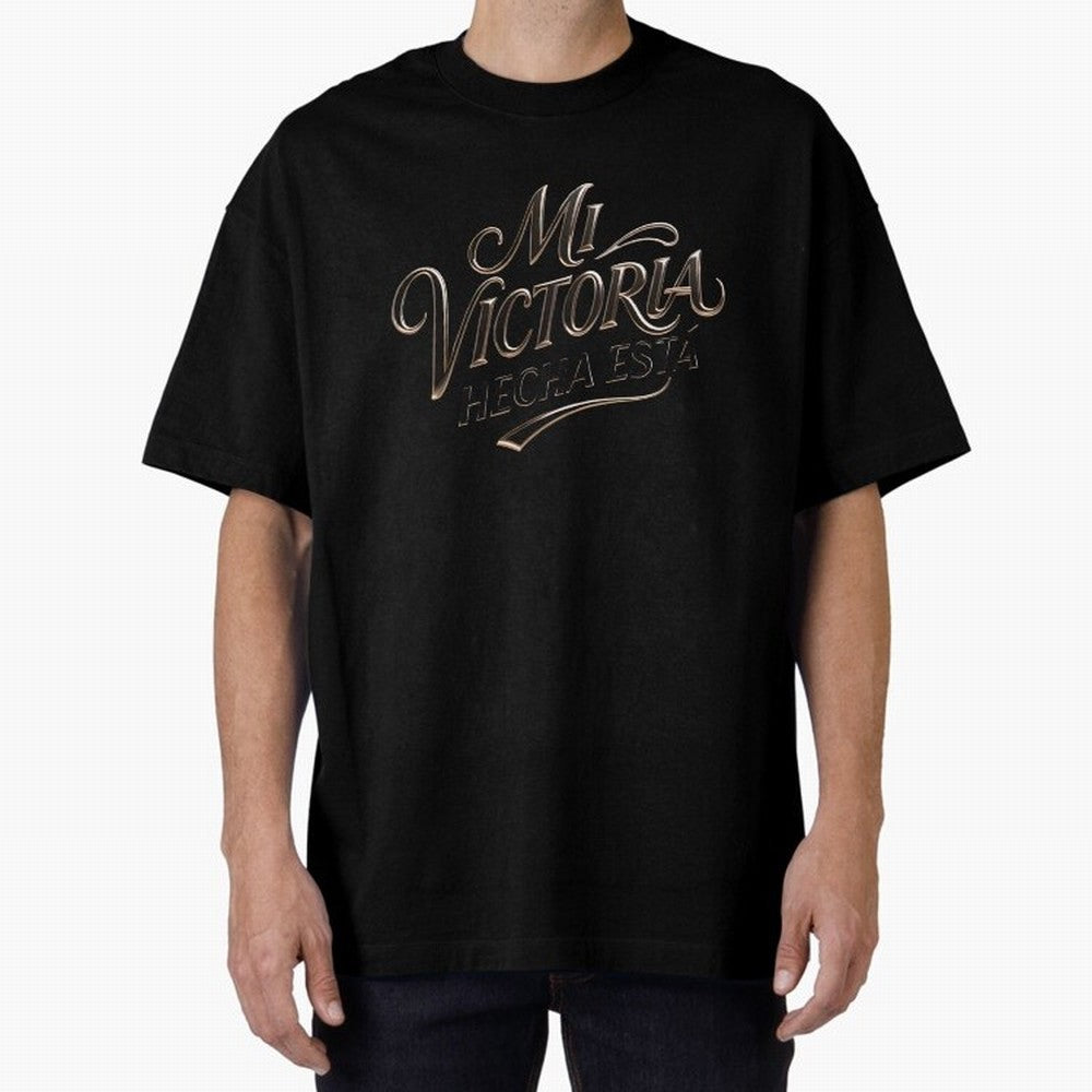 Mi Victoria Hecha Est¨¢ T Shirt Oversized T-Shirt Fuel Match Day Hype around FIFA World Cup 2026, Mbappe and Neymar, England, France and Netherlands, Tournament Hype, Historic Matchups, Family Viewing Parties and Global Sports Pride; Ideal for Fans