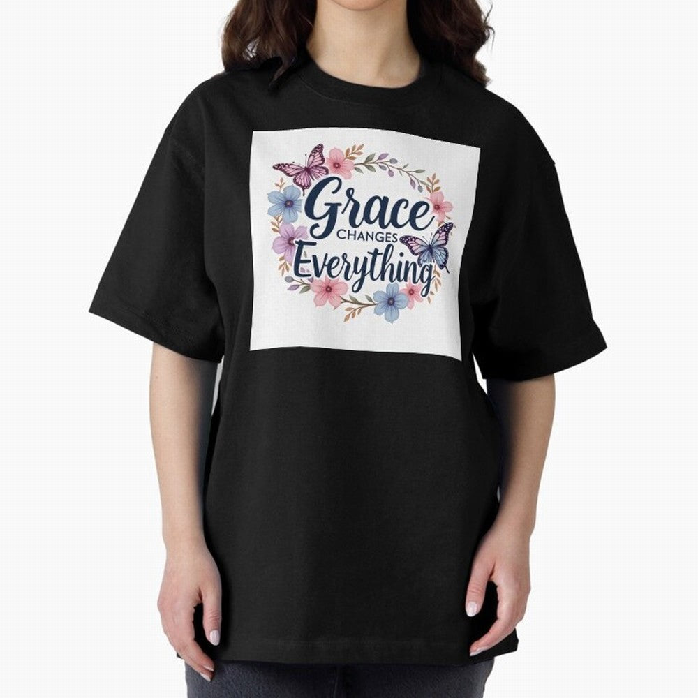 Grace Of God Changes Everything Oversized T-Shirt Elevate FIFA World Cup 2026 for Fans of CR7 and Netherlands, Bringing Football Passion, Legendary Performances, Festival Vibes and Supporter Community; Ideal for Passionate Fans Who Love Underdog