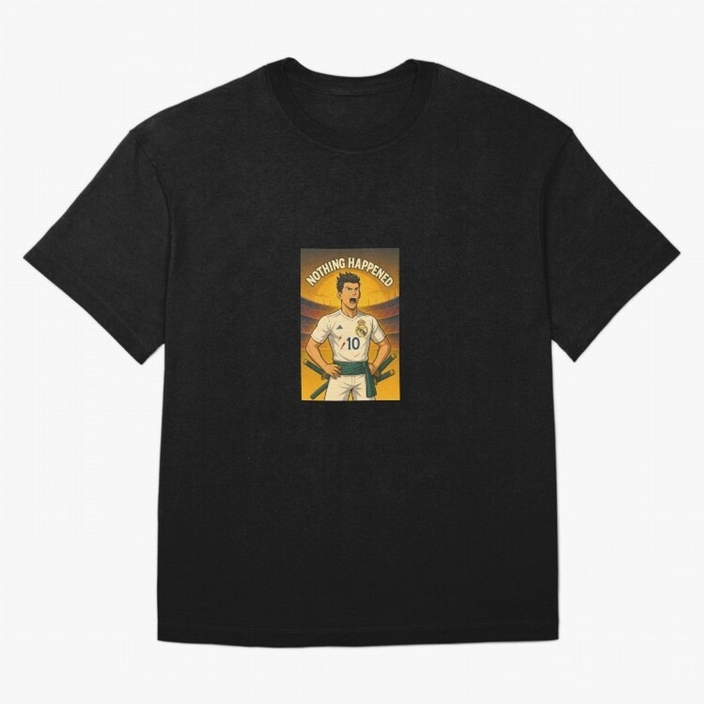 Cristiano Zoro Nothing Happened Oversized T-Shirt Show Support during FIFA World Cup 2026 Group Stage for Fans of Mbappe and Neymar and England, France and Netherlands, Bringing Supporter Pride, Iconic Celebrations, Legendary Names and Global Match