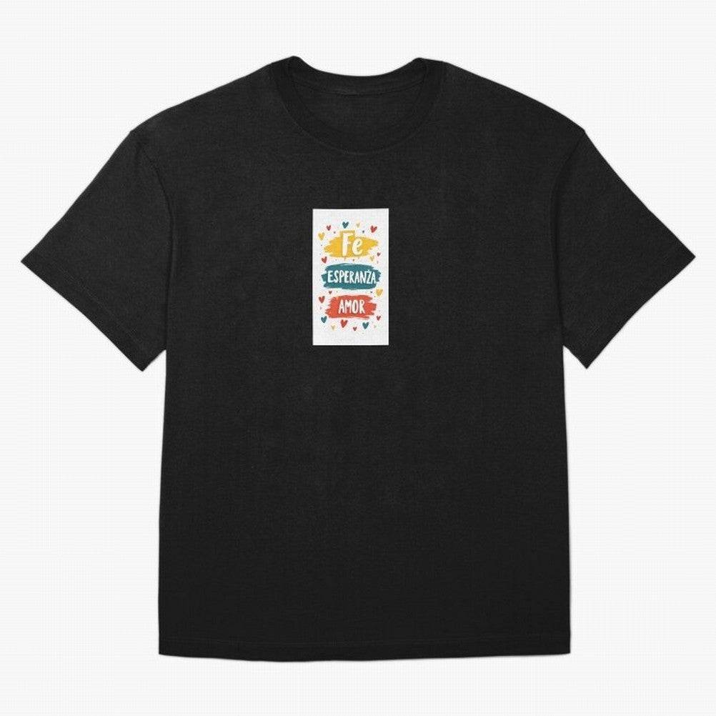 Fe Esperanza Amor Oversized T-Shirt Make Every Kick Count in Match Day Hype around FIFA World Cup 2026 USA Canada Mexico, CR7 and Messi, Argentina, Vintage Soccer Flavor, Modern Football Stars, National Flags and Final Night Emotion; Created for