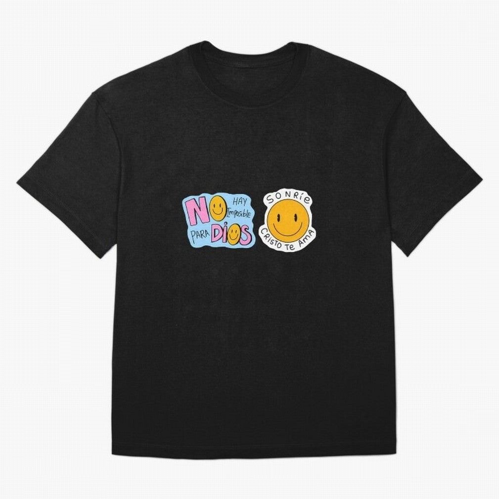 No Hay Imposibles Para Dios Sonrie Cristo Te Ama Oversized T-Shirt Celebrate Classic Football Spirit in Global Football Passion for FIFA World Cup 2026 Group Stage, Built around CR7 and Messi, France, Football Festival Excitement, Trophy Ambitions,