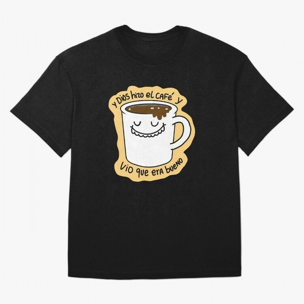 Y Dios Hizo El Caf Y Vio Que Era Bueno Oversized T-Shirt Elevate the FIFA World Cup 2026 USA Canada Mexico Journey through Messi Highlights, Argentina, France and Brazil Pride, Classic Soccer Heritage, Championship Pressure, Fan Loyalty and