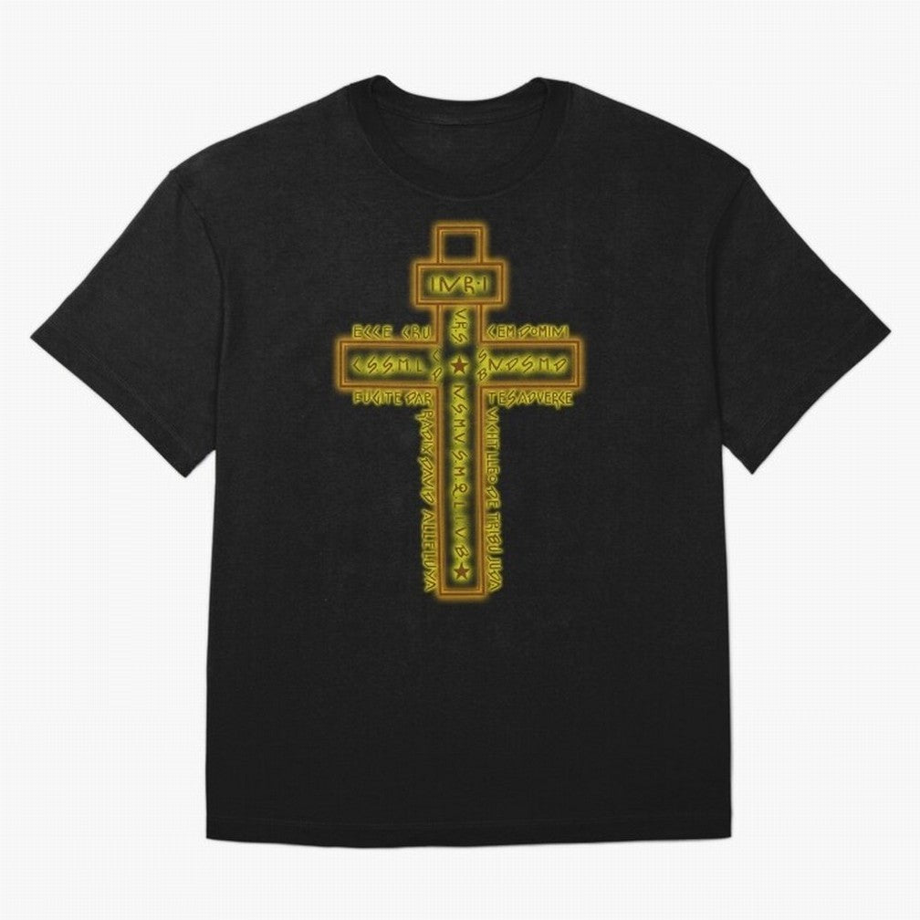 Cruz del Santo Padre Benito Color Oversized T-Shirt Celebrate Football Heritage in FIFA World Cup 2026 Group Stage for Fans of Cristiano Ronaldo, Haaland and CR7 and Argentina, France and Brazil, Bringing Championship Spirit, Famous Goals, Roaring
