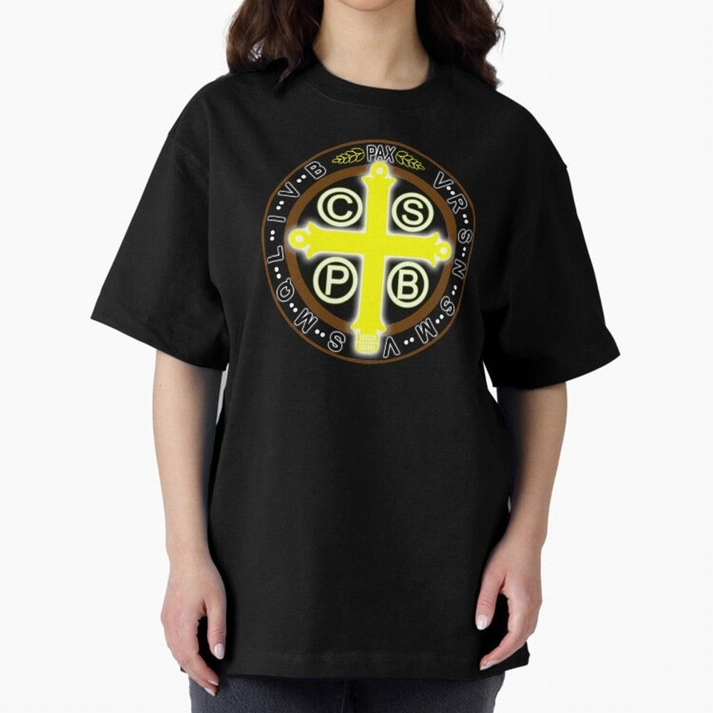Medalla de San Benito Color Back Oversized T-Shirt Show Love for Legendary Goals in Global Football Passion for FIFA World Cup 2026, Built around CR7, Argentina, Global Supporter Spirit, Legendary Goals, National Colors and Tournament Celebration;