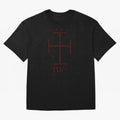 Cruz Ang¨¦lica de Santo Tom¨¢s de Aquino Black n Red Oversized T-Shirt Relive FIFA World Cup 2026 Spirit, Capturing England and Germany, Mbappe and Neymar, Global Supporter Spirit, Legendary Goals, National Colors and Tournament Celebration; Built