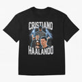 Cristiano Haalando Lightning Poster For Football Fans and Gift For Sports Lovers Oversized T-Shirt Showcase FIFA World Cup 2026 Spirit, with England, France and Netherlands, Cristiano Ronaldo, Football Festival Excitement, Trophy Ambitions, Country