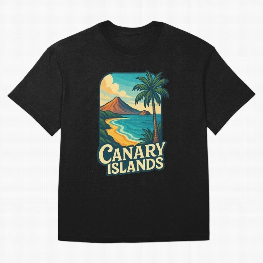 Tropical Shoreline of the Canary Islands Spain Oversized T-Shirt Treasure the FIFA World Cup 2026 Group Stage Journey through Neymar Highlights, Brazil Pride, Sports Nostalgia, International Competition, Famous Players and Unforgettable Victories;