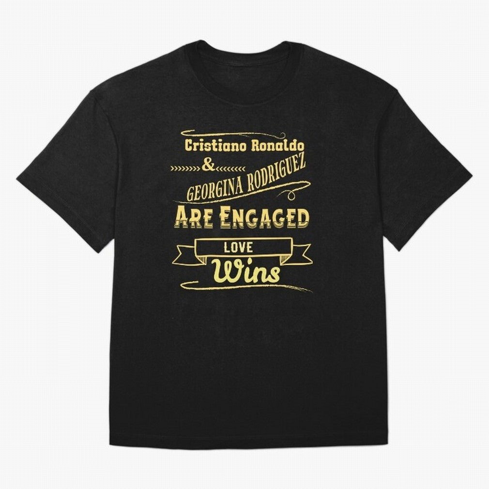 Cristiano & Georgina Engagement ¨C True Love Story Oversized T-Shirt Show Your Stadium Side during FIFA World Cup 2026 for Fans of Haaland and Argentina and Brazil, Bringing Worldwide Fan Energy, Dramatic Goals, Stadium Lights and Championship