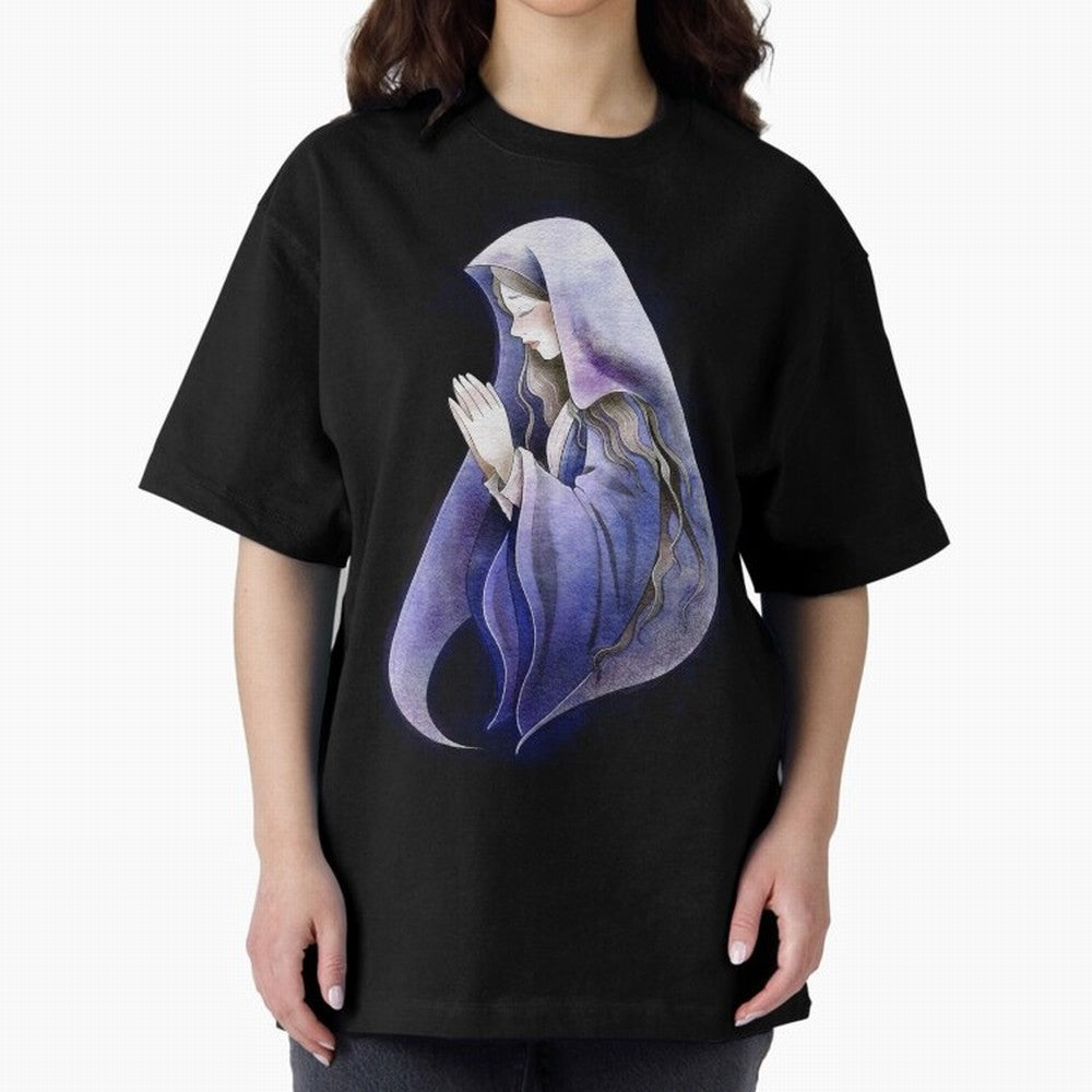 Holy Mary, Mother of God Oversized T-Shirt Bring a Champion Mindset to FIFA World Cup 2026 USA Canada Mexico for Fans of Mbappe and Portugal, Spain and Germany, Bringing Global Supporter Spirit, Legendary Goals, National Colors and Tournament