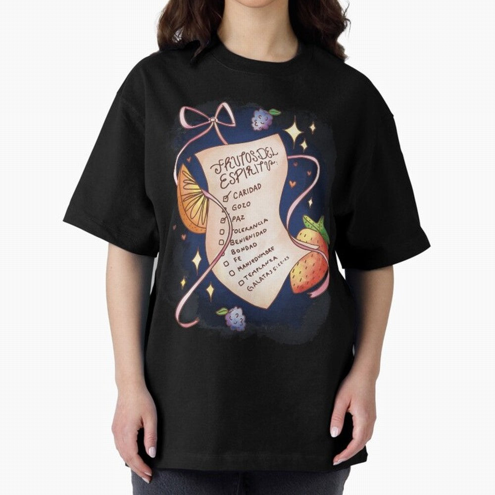 Chrisitian Frutos del Espiritu, Cristiano, Iglesia, Religioso Oversized T-Shirt Relive Legendary Nights from the FIFA World Cup 2026 USA Canada Mexico Journey through Haaland and Mbappe Highlights, Portugal, Spain and Germany Pride, Global