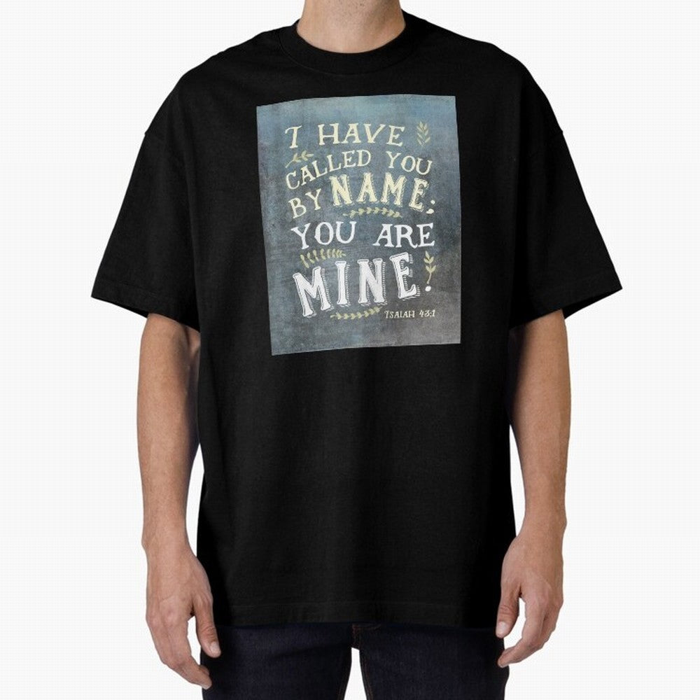 Isaiah 43:1: I Have Called You by Name Oversized T-Shirt Bring Stadium Energy to FIFA World Cup 2026 USA Canada Mexico Featuring Messi and Cristiano Ronaldo, Portugal Energy, Global Supporter Spirit, Legendary Goals, National Colors and Tournament