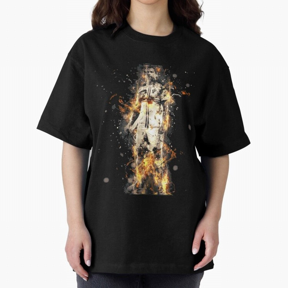 Ronaldo On Fire T Shirt Cristiano Cr7 Soccer S Jersey Men Madrid 7 Portugal Football Real White Kids Tee Mens Black Oversized T-Shirt Keep the Match Day Mood of Match Day Hype around FIFA World Cup 2026, Neymar, Haaland and Cristiano Ronaldo,