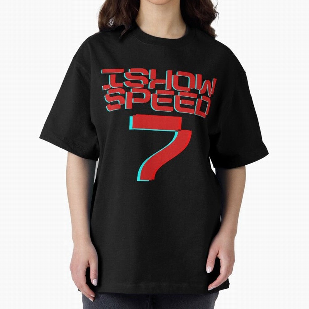 Ishowspeed Oversized T-Shirt Keep the Match Day Mood of FIFA World Cup 2026 USA Canada Mexico Spirit, Centered on Brazil, Neymar, Championship Spirit, Famous Goals, Roaring Crowds and International Football Unity; Perfect for Fans, Collectors,