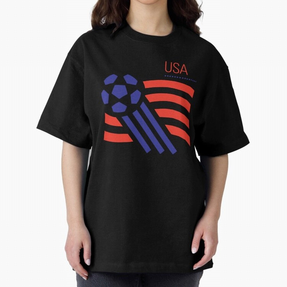 World USA 94 Oversized T-Shirt Live for the Drama of the FIFA World Cup 2026 Journey through Mbappe Highlights, England and Germany Pride, Match Day Excitement, Supporter Culture, Golden Goals and Global Football Passion; Made for Collectors Who