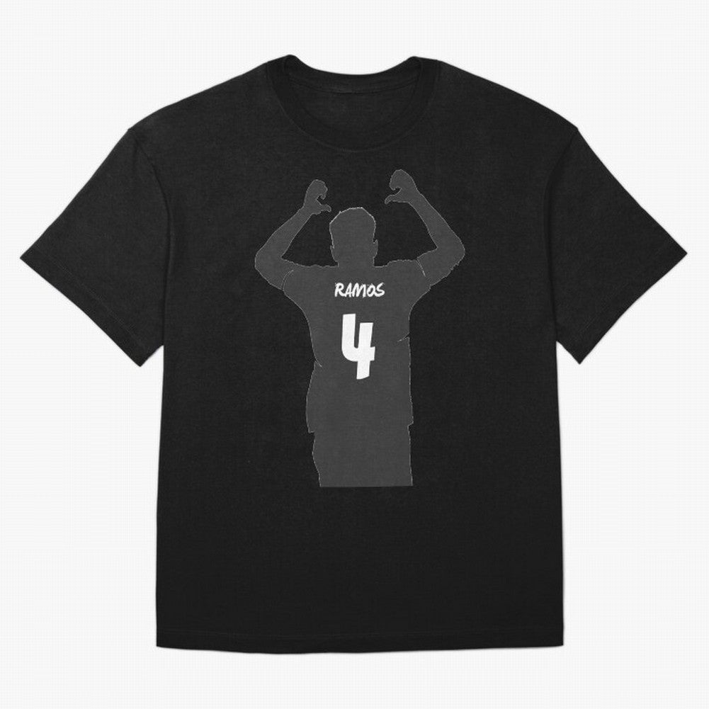 Sergio Ramos artwork Oversized T-Shirt Follow FIFA World Cup 2026 USA Canada Mexico Spirit, Filled with England and Germany, CR7 and Messi, Vintage Soccer Flavor, Modern Football Stars, National Flags and Final Night Emotion; Great for Watch