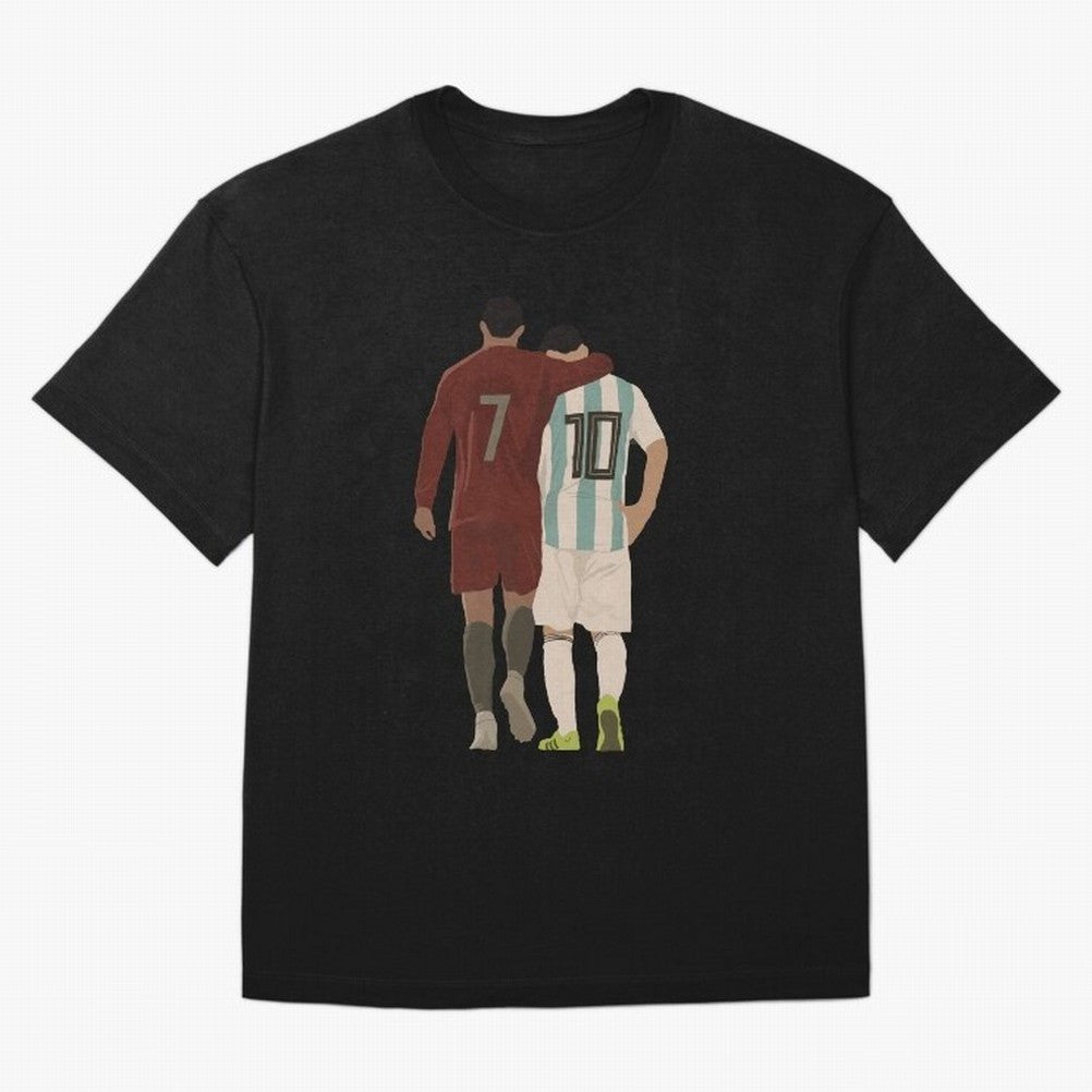 The Greatest Of All Time Oversized T-Shirt Support Your Favorite Stars during Match Day Hype around FIFA World Cup 2026, Messi, CR7 and Mbappe, Argentina, Fan Favorite Moments, National Team Passion, Big Match Drama and Soccer History; Ideal for