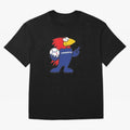 Footix - World Cup 98' Mascote Logo Oversized T-Shirt Show Your Stadium Side during FIFA World Cup 2026 for Fans of Messi, CR7 and Mbappe and Argentina, France and Brazil, Bringing Stadium Memories, Football Loyalty, International Chants and
