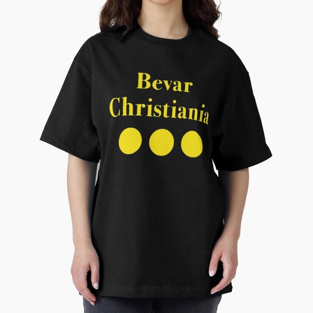 Bevar Christiania Oversized T-Shirt Celebrate Fan Culture around Match Day Hype around FIFA World Cup 2026 Group Stage, Neymar, Spain, Stadium Memories, Football Loyalty, International Chants and Championship Tradition; Made for Die Hard