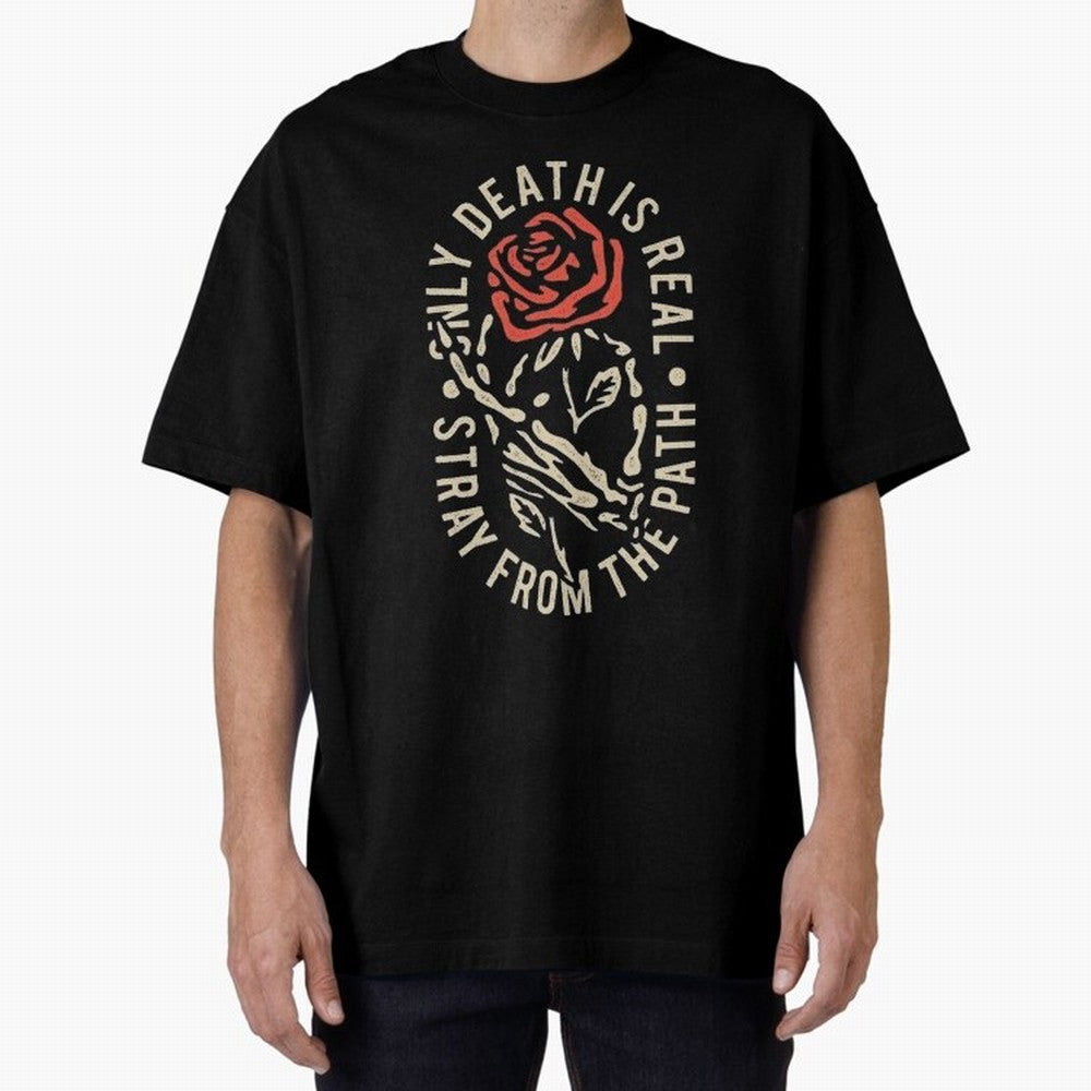Stray from the path /only ddeath is real Oversized T-Shirt Cheer for the FIFA World Cup 2026 Journey through CR7 and Messi Highlights, Argentina Pride, Sports Nostalgia, International Competition, Famous Players and Unforgettable Victories; Perfect