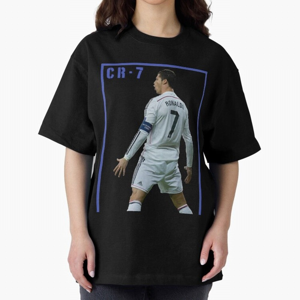 Ronaldo Christiano ronaldo Oversized T-Shirt Bring World Football Passion into Match Day Hype around FIFA World Cup 2026, Mbappe and Neymar, Spain, Game Day Rituals, Football Legends, Country Pride and the Road to the Final; Made for Die Hard