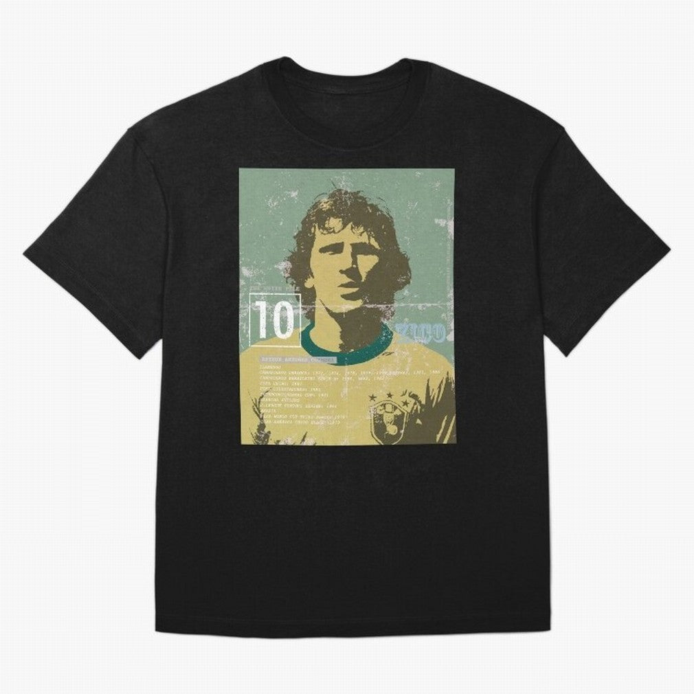 Zico Oversized T-Shirt Stand with FIFA World Cup 2026 USA Canada Mexico for Fans of Cristiano Ronaldo and Argentina and Brazil, Bringing Stadium Chants, National Pride, Trophy Dreams and Unforgettable Football Memories; Ideal for Football Dads,