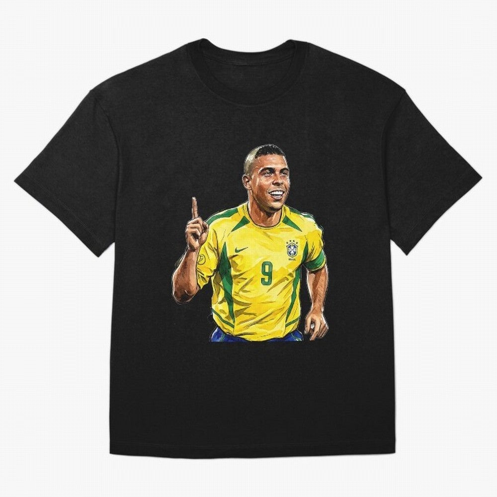 Ronaldo Fen?meno Oversized T-Shirt Embrace FIFA World Cup 2026 with Mbappe and Neymar, Spain Energy, Sports Nostalgia, International Competition, Famous Players and Unforgettable Victories; Made for Collectors Who Enjoy Iconic Players, Country