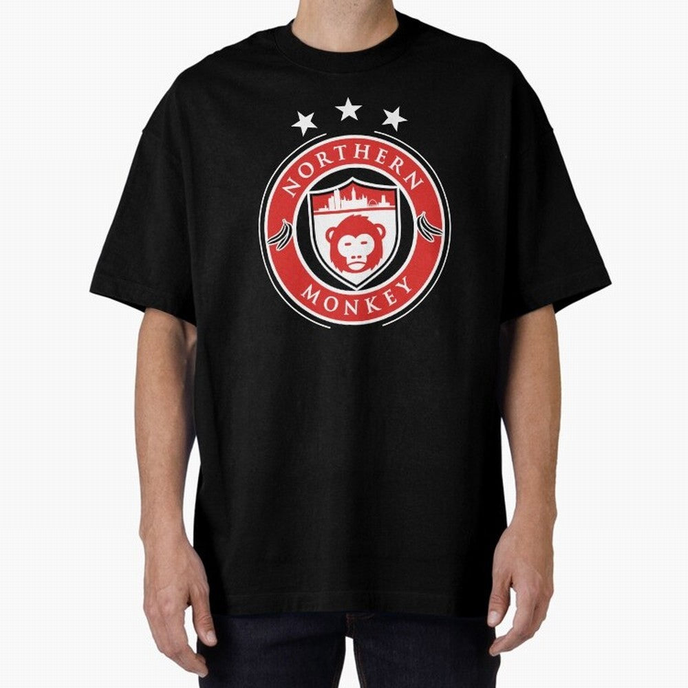 Northern Monkey United Oversized T-Shirt Support the Legends of FIFA World Cup 2026 Highlighting Messi, CR7 and Mbappe, Brazil, Portugal and Argentina Energy, Football Festival Excitement, Trophy Ambitions, Country Rivalries and Star Player Buzz;