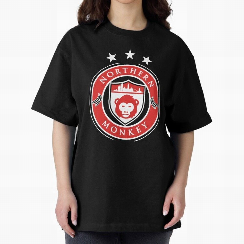 Northern Monkey United Oversized T-Shirt Support the Legends of FIFA World Cup 2026 Highlighting Messi, CR7 and Mbappe, Brazil, Portugal and Argentina Energy, Football Festival Excitement, Trophy Ambitions, Country Rivalries and Star Player Buzz;