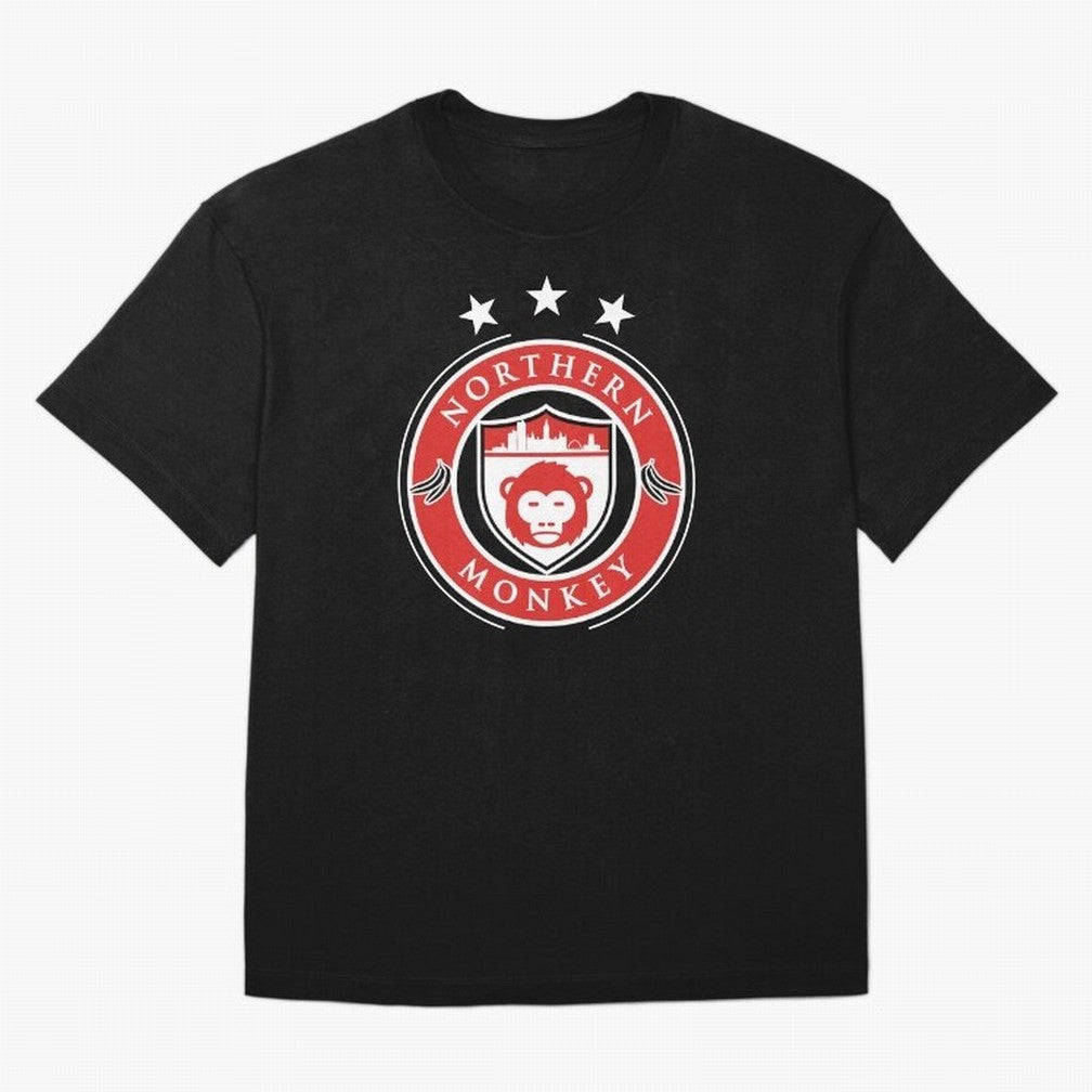 Northern Monkey United Oversized T-Shirt Support the Legends of FIFA World Cup 2026 Highlighting Messi, CR7 and Mbappe, Brazil, Portugal and Argentina Energy, Football Festival Excitement, Trophy Ambitions, Country Rivalries and Star Player Buzz;