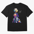 Ronaldinho Wpap Pop Art Oversized T-Shirt Support Global Football Passion for FIFA World Cup 2026, Celebrating Cristiano Ronaldo, Argentina, France and Brazil, Football History, Final Match Energy, Crowd Noise and Once in a Lifetime Moments;