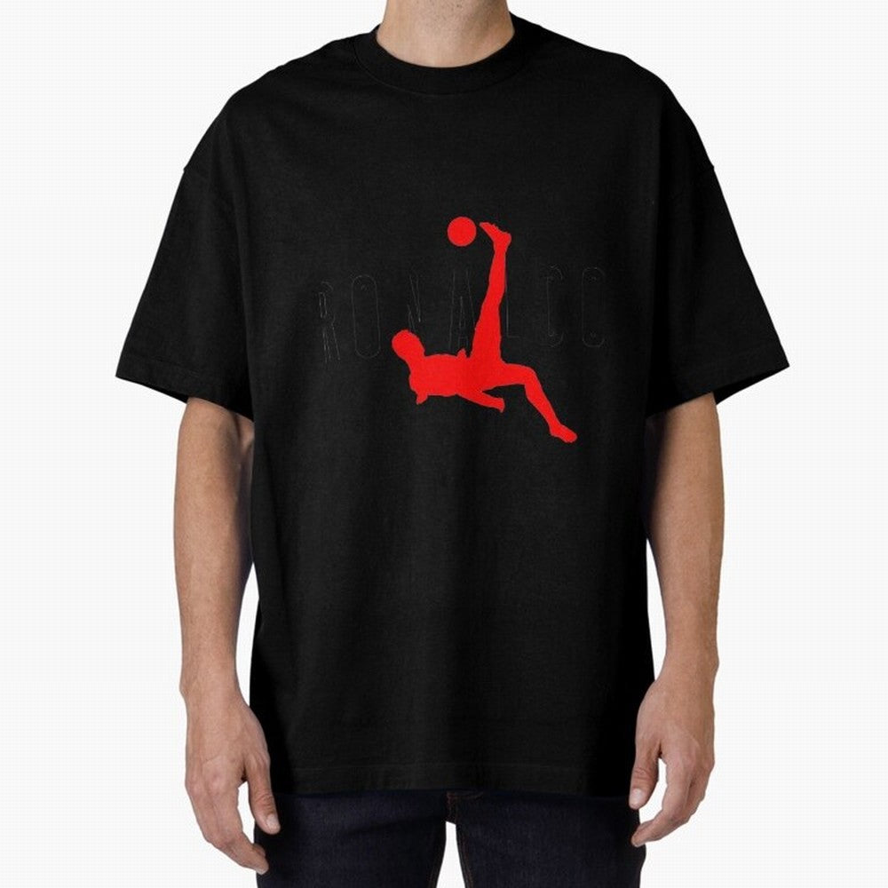 Air Ronaldo Classic T-Shirt Oversized T-Shirt Capture Stadium Memories from Global Football Passion for FIFA World Cup 2026 USA Canada Mexico, Filled with Neymar, Argentina, France and Brazil, Game Day Rituals, Football Legends, Country Pride and