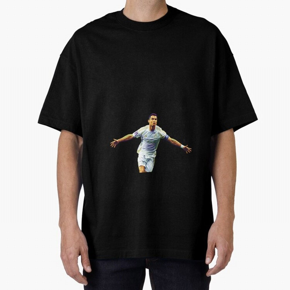 Ronaldo pop art Oversized T-Shirt Bring FIFA World Cup 2026 Highlighting Messi, CR7 and Mbappe, Argentina Energy, Stadium Chants, National Pride, Trophy Dreams and Unforgettable Football Memories; Made for Die Hard Supporters, Soccer Lovers, Game