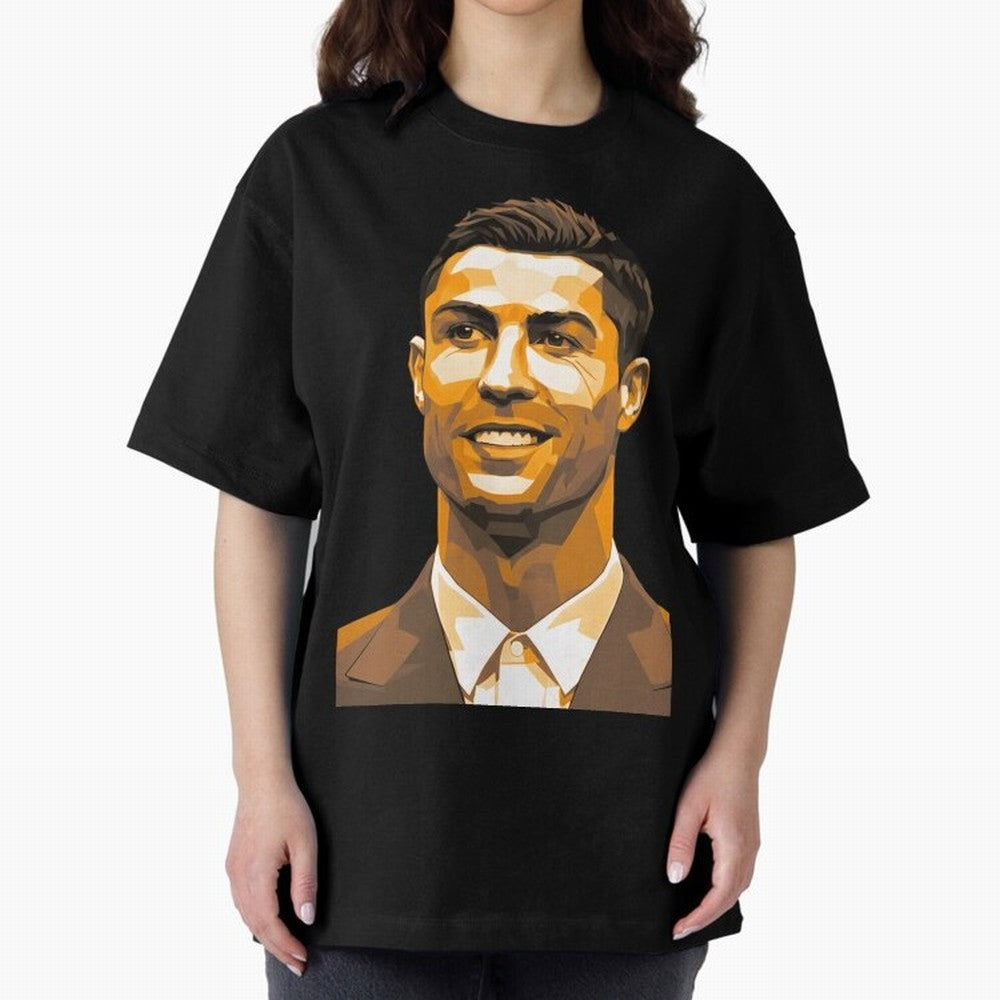 Ronaldo Oversized T-Shirt Experience the Global Stage of Global Football Passion for FIFA World Cup 2026 USA Canada Mexico, Capturing Messi, Germany, Stadium Memories, Football Loyalty, International Chants and Championship Tradition; Built for