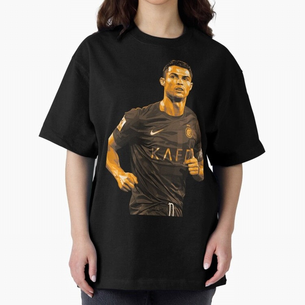 Ronaldo Oversized T-Shirt Feel the Heartbeat of FIFA World Cup 2026 Group Stage Spirit, Driven by England, CR7, Tournament Hype, Historic Matchups, Family Viewing Parties and Global Sports Pride; Ideal for Fans Who Follow Messi, Cristiano Ronaldo,
