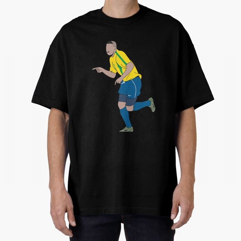 Ronaldo R9 Brazil (2002 WC) Oversized T-Shirt Follow the Road to the FIFA World Cup 2026 Group Stage Journey through Mbappe Highlights, Argentina and Brazil Pride, Soccer Culture, Superstar Moments, National Team Dreams and Competitive Fire;