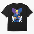 Desire Doue in WPAP Style Oversized T-Shirt Show Love for Legendary Goals in Match Day Hype around FIFA World Cup 2026, Haaland and Mbappe, Germany, Stadium Chants, National Pride, Trophy Dreams and Unforgettable Football Memories; Perfect for