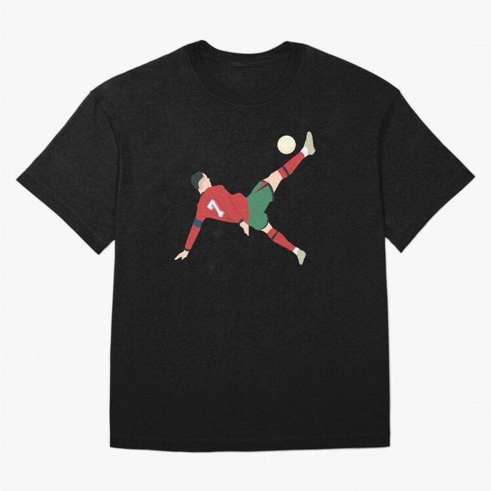 Cristiano Ronaldo CR7 Portugal Oversized T-Shirt Celebrate the Road through FIFA World Cup 2026 Group Stage Capturing Mbappe, Spain Energy, Retro Football Energy, Iconic Rivalries, Trophy Chase Drama and Stadium Atmosphere; Perfect for Fans,