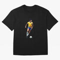 Legends of The Beautiful Game Cartoon Collection Legends Socrates Cartoon Artwork9 Oversized T-Shirt Celebrate Global Football Passion for FIFA World Cup 2026, Featuring Neymar, Haaland and Cristiano Ronaldo, France, Goal Celebration Energy,