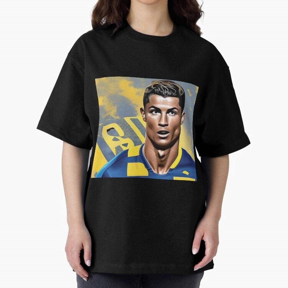 Ronaldo al nassr Oversized T-Shirt Follow the Road to Match Day Hype around FIFA World Cup 2026, CR7, France and Portugal, Fan Favorite Moments, National Team Passion, Big Match Drama and Soccer History; Built for Supporters Chasing Trophy Dreams,