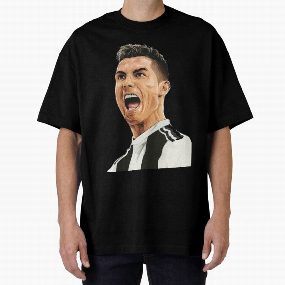 Ronaldo Ronaldo Oversized T-Shirt Bring Global Football Passion for FIFA World Cup 2026 Group Stage, Connected to CR7 and Messi, Argentina and Brazil, Match Day Excitement, Supporter Culture, Golden Goals and Global Football Passion; Made for