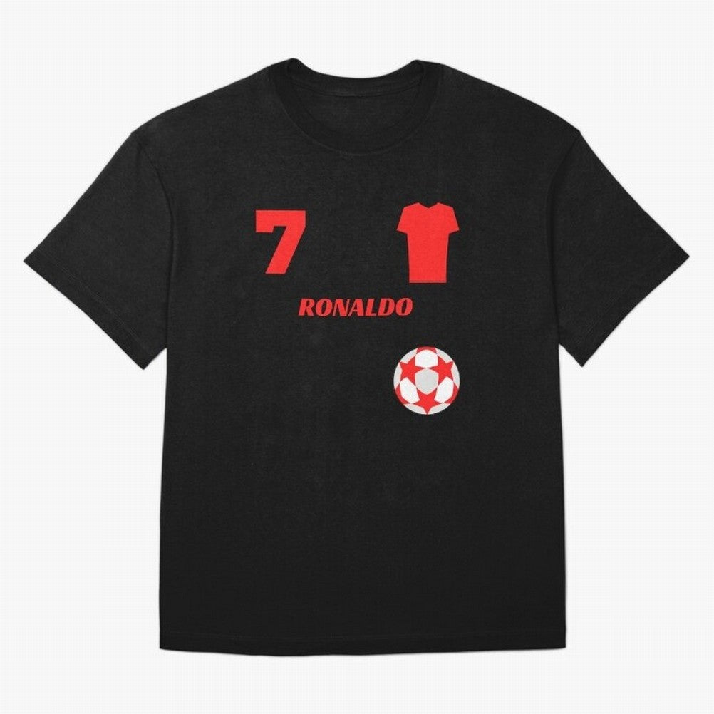 Ronaldo 7 - Man U Back to Manchester Oversized T-Shirt Join the Global Buzz around Match Day Hype around FIFA World Cup 2026 Group Stage, Haaland, England, Vintage Soccer Flavor, Modern Football Stars, National Flags and Final Night Emotion; Ideal