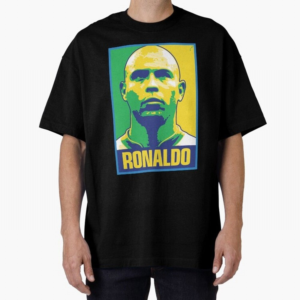 Ronaldo - BRAZIL Oversized T-Shirt Make Memories around Match Day Hype around FIFA World Cup 2026 Group Stage, Messi, Neymar and Mbappe, Argentina, Champion Mindset, Group Stage Buzz, Knockout Tension and Passionate Fan Culture; Ideal for Football