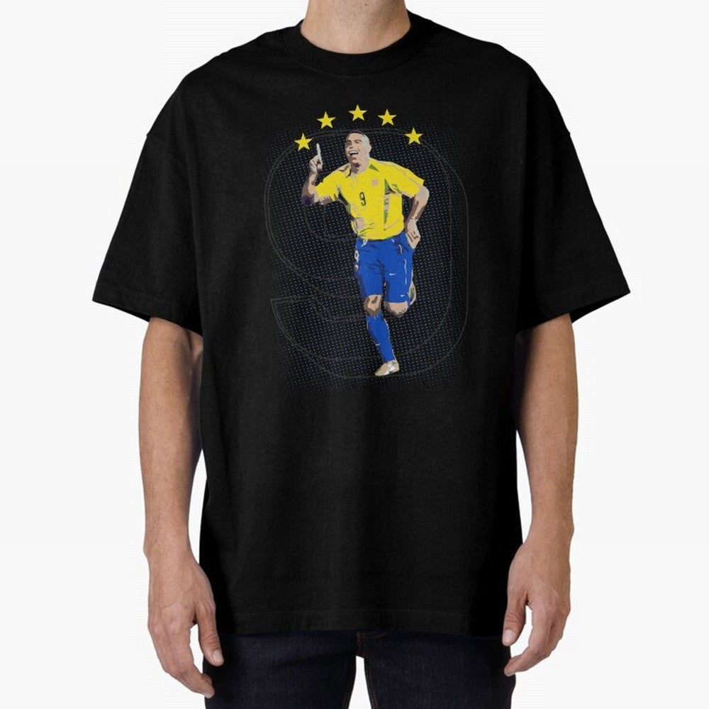 Ronaldo Fenomeno Oversized T-Shirt Make Game Day About FIFA World Cup 2026 USA Canada Mexico Capturing Mbappe and Neymar, Brazil Energy, Football History, Final Match Energy, Crowd Noise and Once in a Lifetime Moments; Great for Supporters Who Love