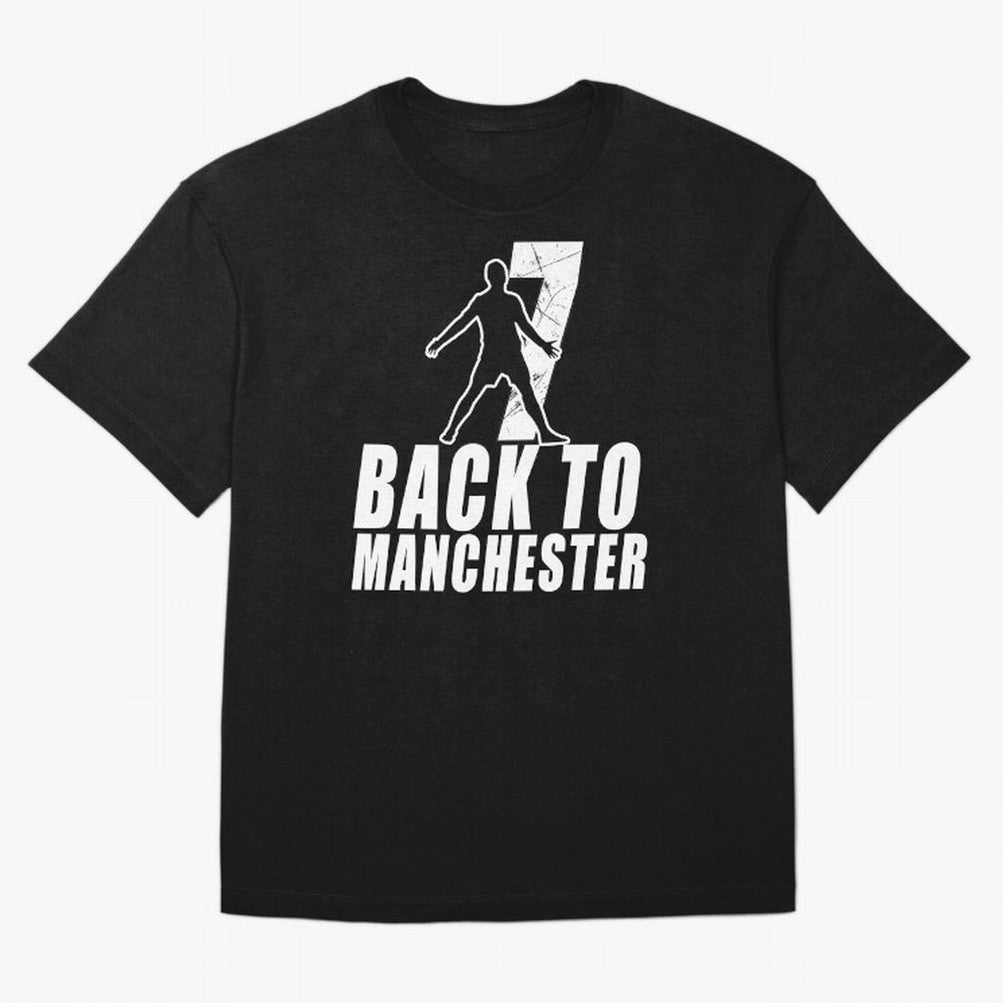 Men Back to manchester, Welcome to manchester Oversized T-Shirt Join the Countdown to the FIFA World Cup 2026 Journey through Mbappe and Neymar Highlights, France and Portugal Pride, Sports Nostalgia, International Competition, Famous Players and