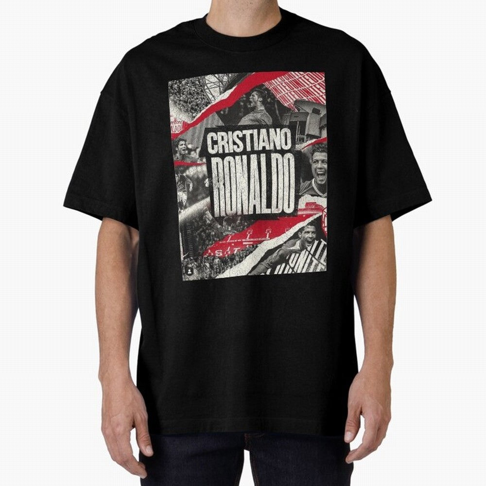 Welcome back to Manchester Oversized T-Shirt Celebrate Soccer Greatness during FIFA World Cup 2026 Group Stage for Fans of Haaland and France and Portugal, Bringing Sports Nostalgia, International Competition, Famous Players and Unforgettable