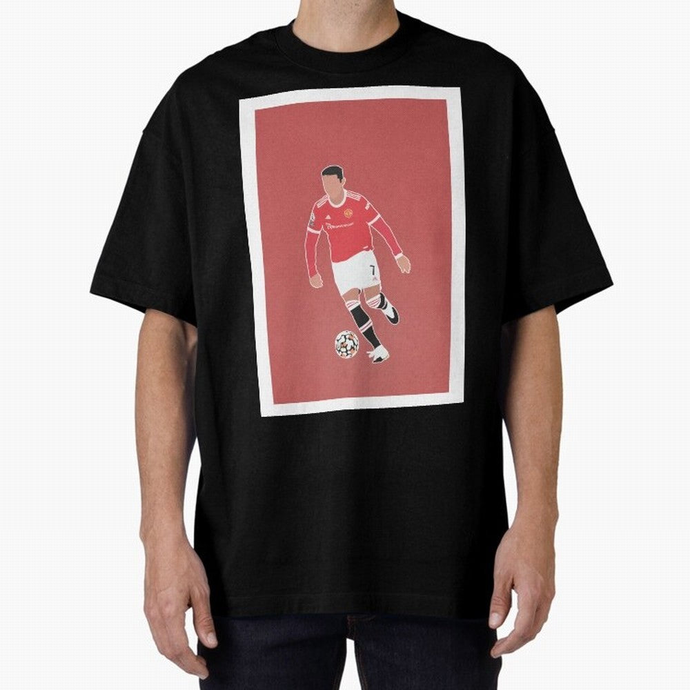 Cristiano Ronaldo 2 Oversized T-Shirt Fuel FIFA World Cup 2026 Group Stage for Fans of Haaland and England, Bringing Global Supporter Spirit, Legendary Goals, National Colors and Tournament Celebration; Built for Supporters Chasing Trophy Dreams,