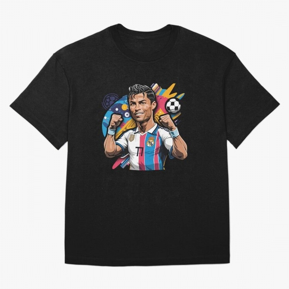Cristiano Ronaldo cr7 Oversized T-Shirt Show Up for the Glory of FIFA World Cup 2026 USA Canada Mexico Driven by Cristiano Ronaldo, Haaland and CR7, Spain Energy, Global Supporter Spirit, Legendary Goals, National Colors and Tournament Celebration;