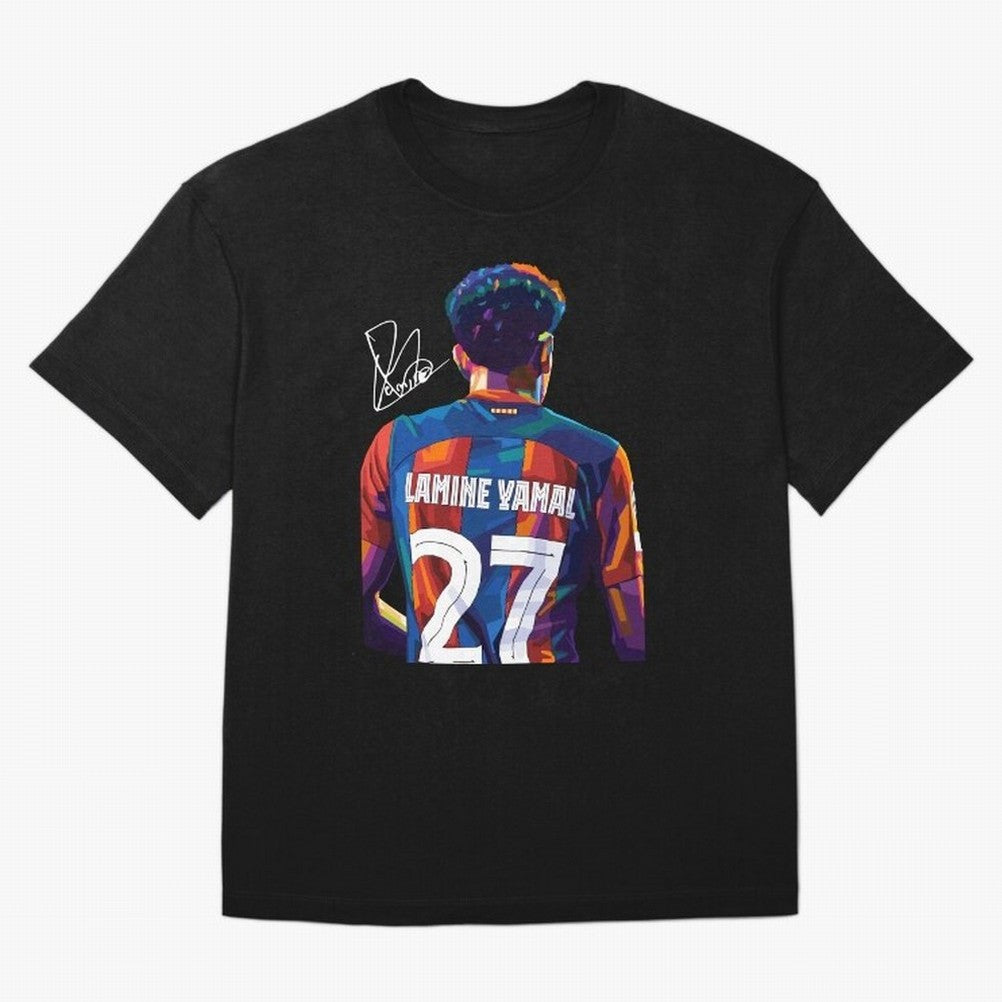 Lamine Yamal Football Player Wpap Art Oversized T-Shirt Support the Legends of Match Day Hype around FIFA World Cup 2026 Group Stage, CR7, Germany, Worldwide Fan Energy, Dramatic Goals, Stadium Lights and Championship Celebrations; Made for Die