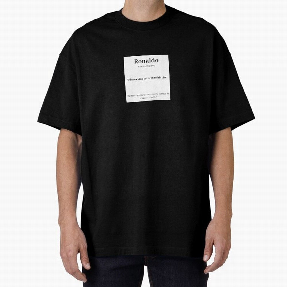 Ronaldo Football Definition - Funny Gift For Football Lovers Sticker Sticker Oversized T-Shirt Wear the Spirit of Global Football Passion for FIFA World Cup 2026 USA Canada Mexico, Centered on Messi and Cristiano Ronaldo, France and Portugal,