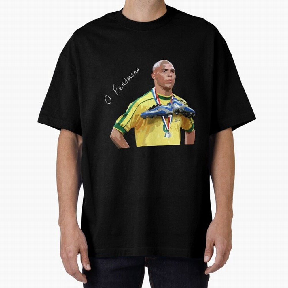 Ronaldo Il Fenomeno Oversized T-Shirt Bring a Vintage Feel to FIFA World Cup 2026 Group Stage Connected to Messi, Neymar and Mbappe, Brazil, Portugal and Argentina Energy, Champion Mindset, Group Stage Buzz, Knockout Tension and Passionate Fan